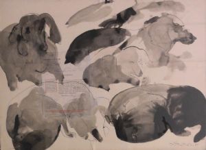 El meu gos - Mixta/paper - 50 x 68 cm - 2.800,00 €